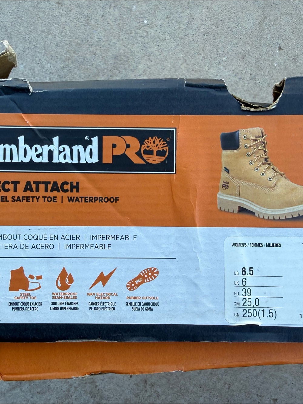 Timberland PRO Women’s Steel Toe Boots size 8.5
